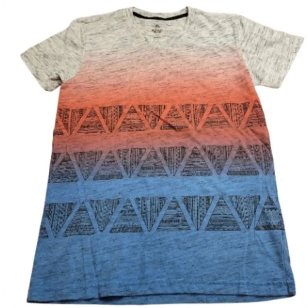 Rustic Blue vneck shirt S